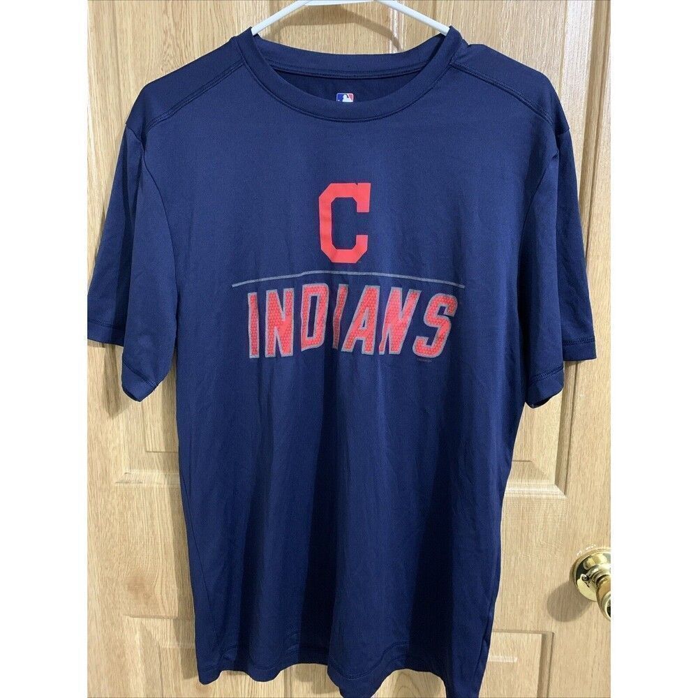 Cleveland Indians Guardians Shirt Medium Blue MLB TX3 Cool Tee